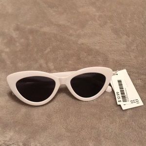 Brand New White Retro Sunglasses